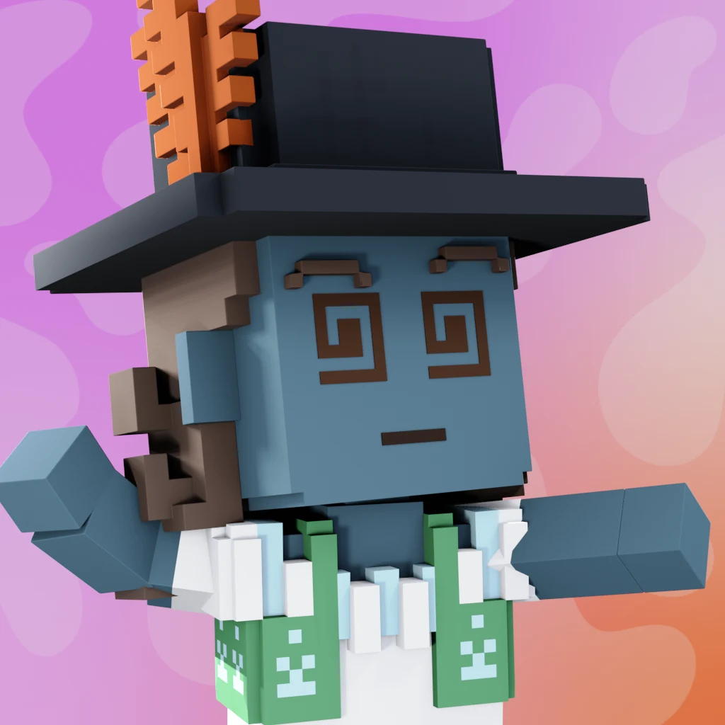 Pirate #4563 voxel render