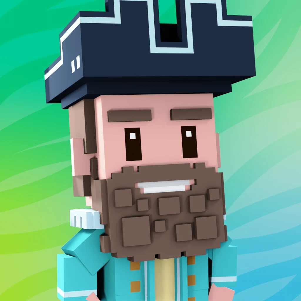 Pirate #4568 voxel render