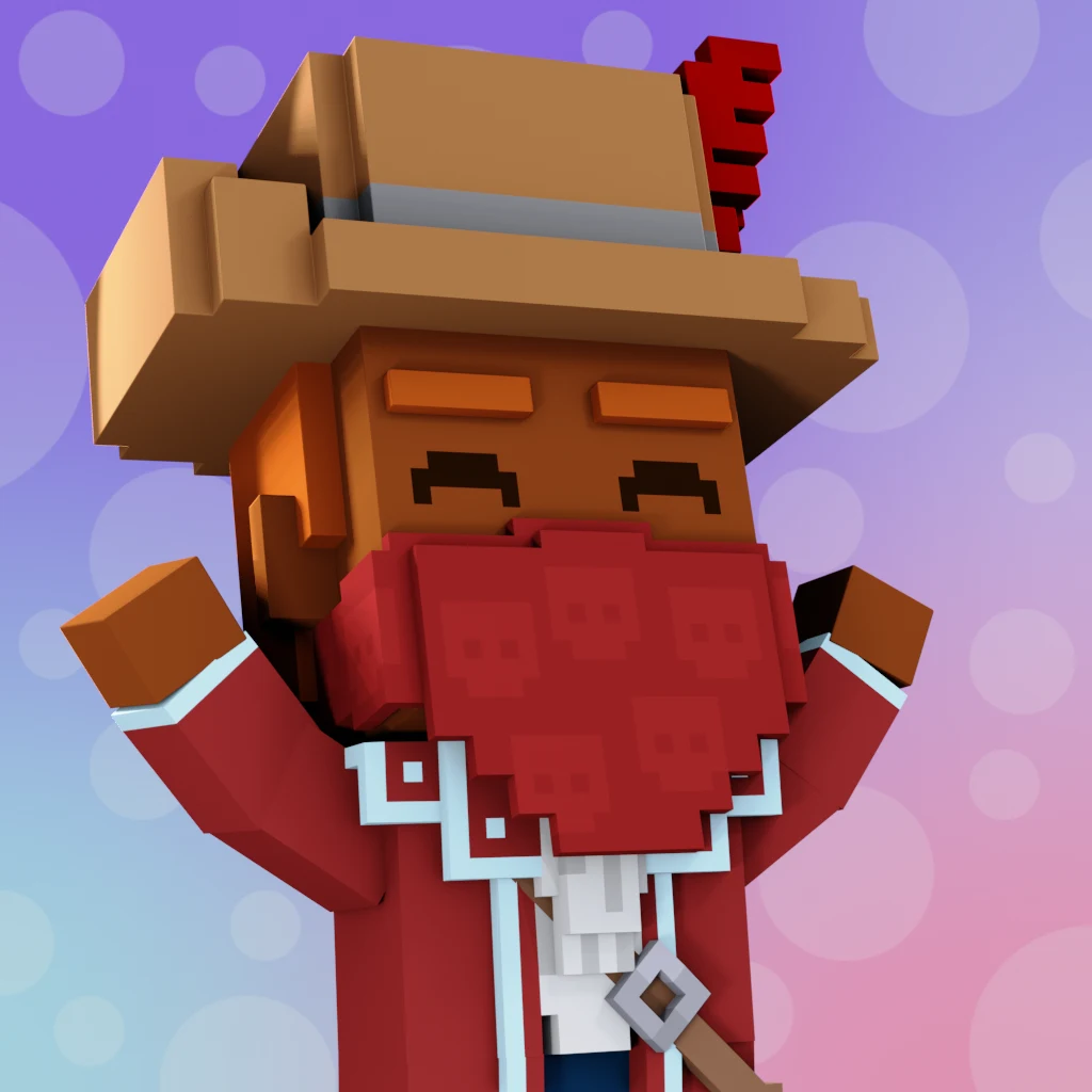 Pirate #4569 voxel render