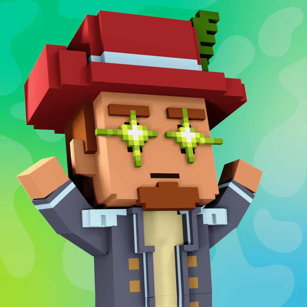 Pirate #4570 voxel render