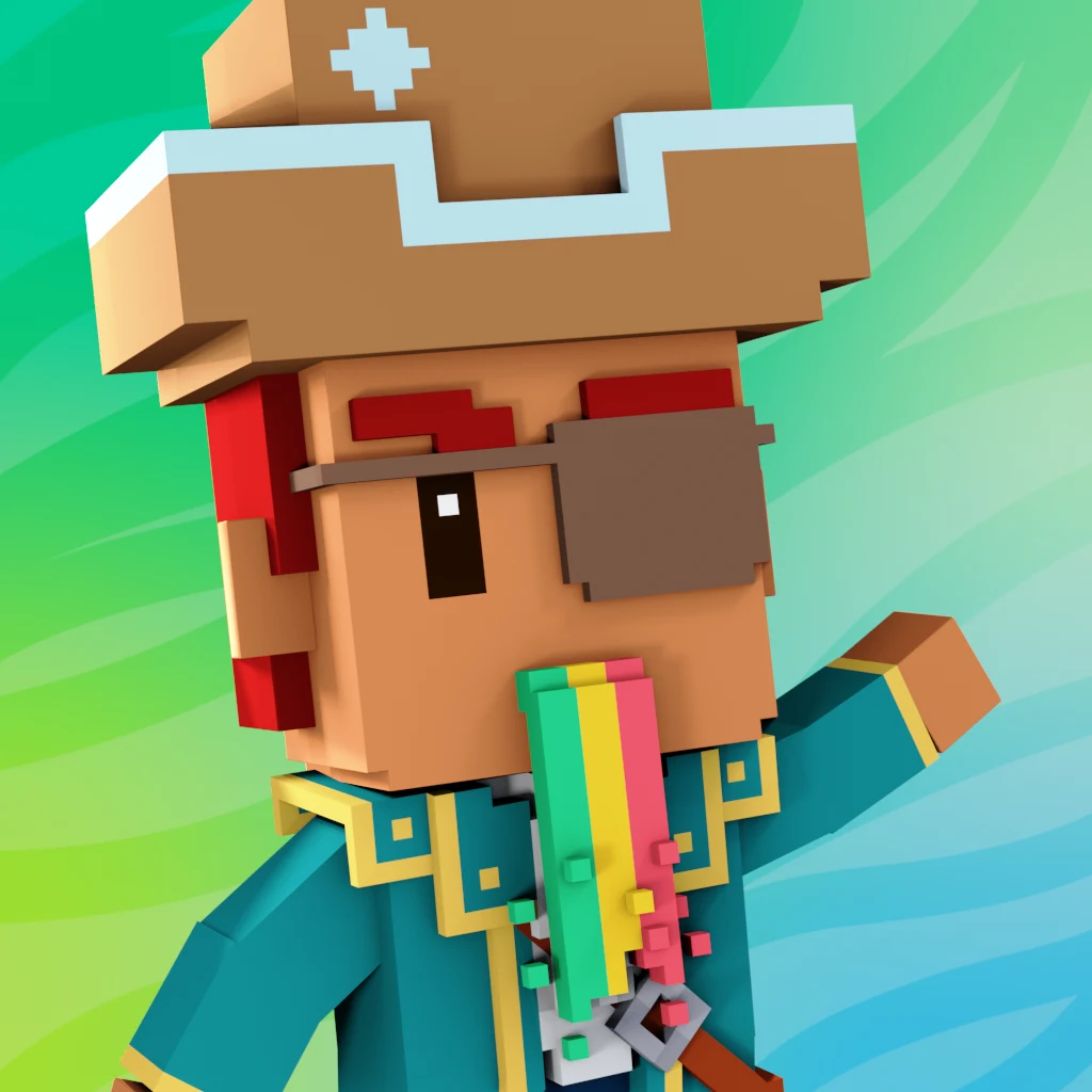Pirate #4573 voxel render