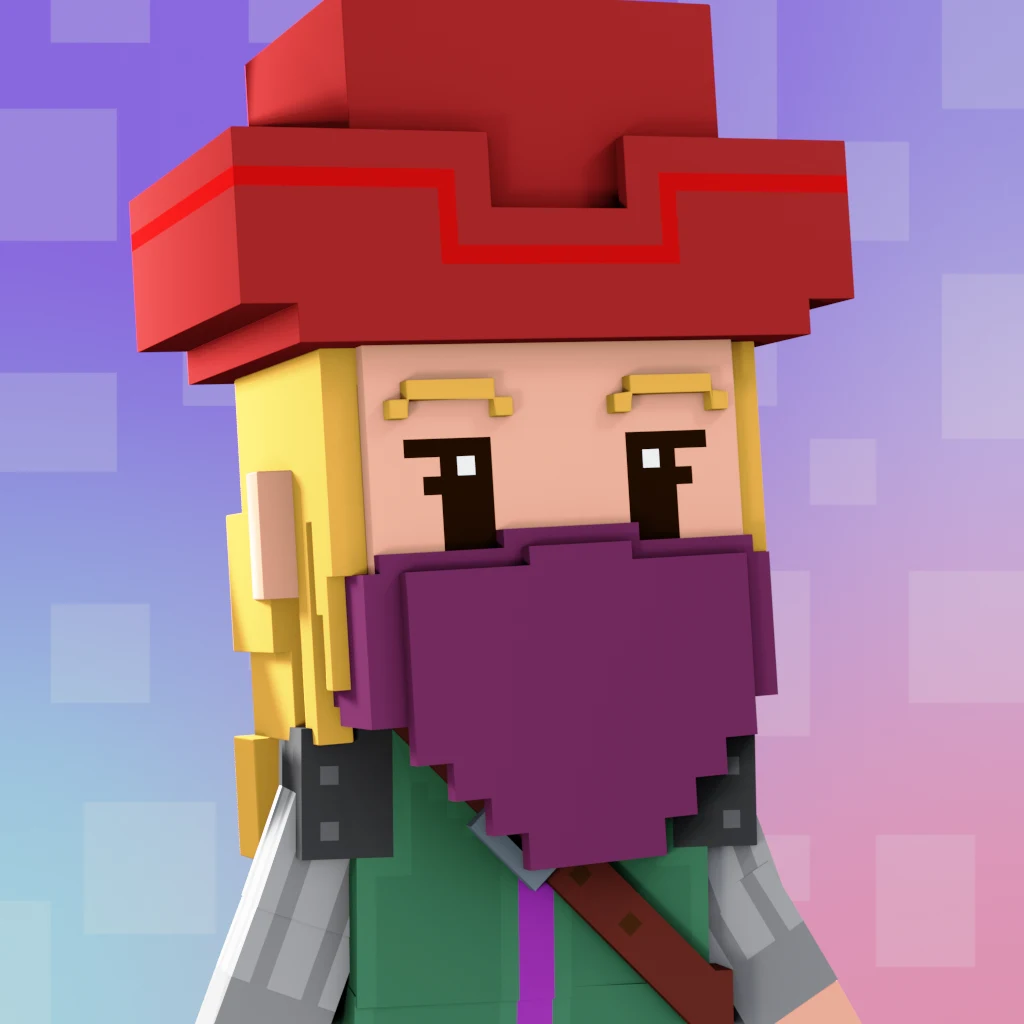 Pirate #4574 voxel render
