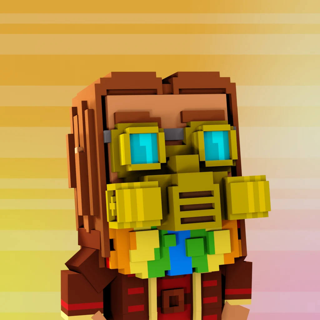 Pirate #4577 voxel render