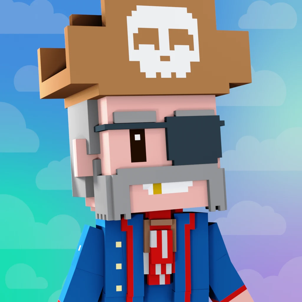 Pirate #4579 voxel render