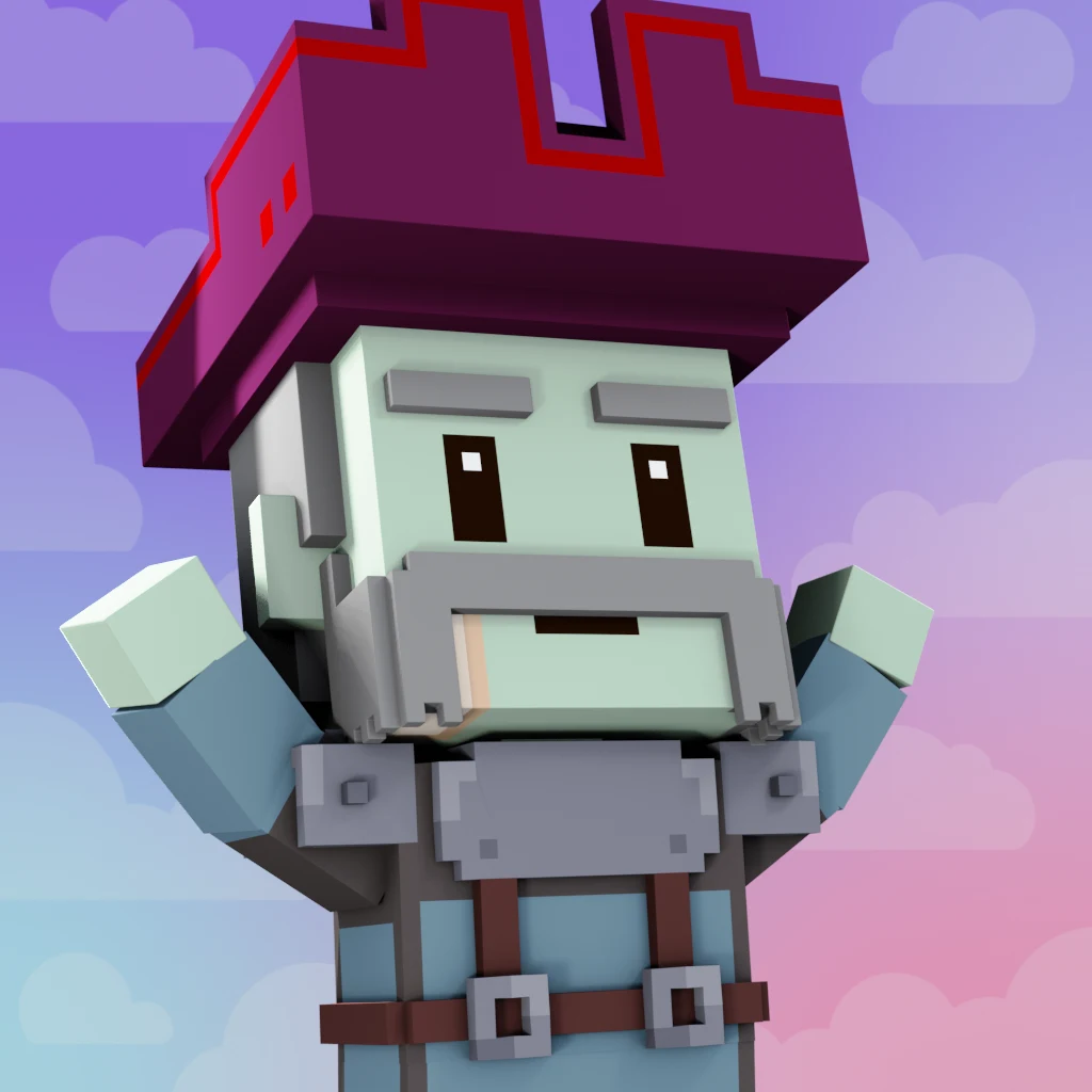 Pirate #4581 voxel render