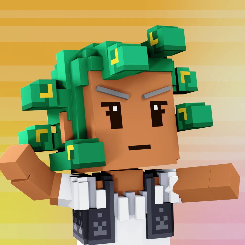 Pirate #4583 voxel render