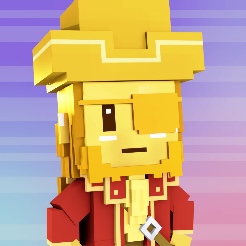 Pirate #4584 voxel render