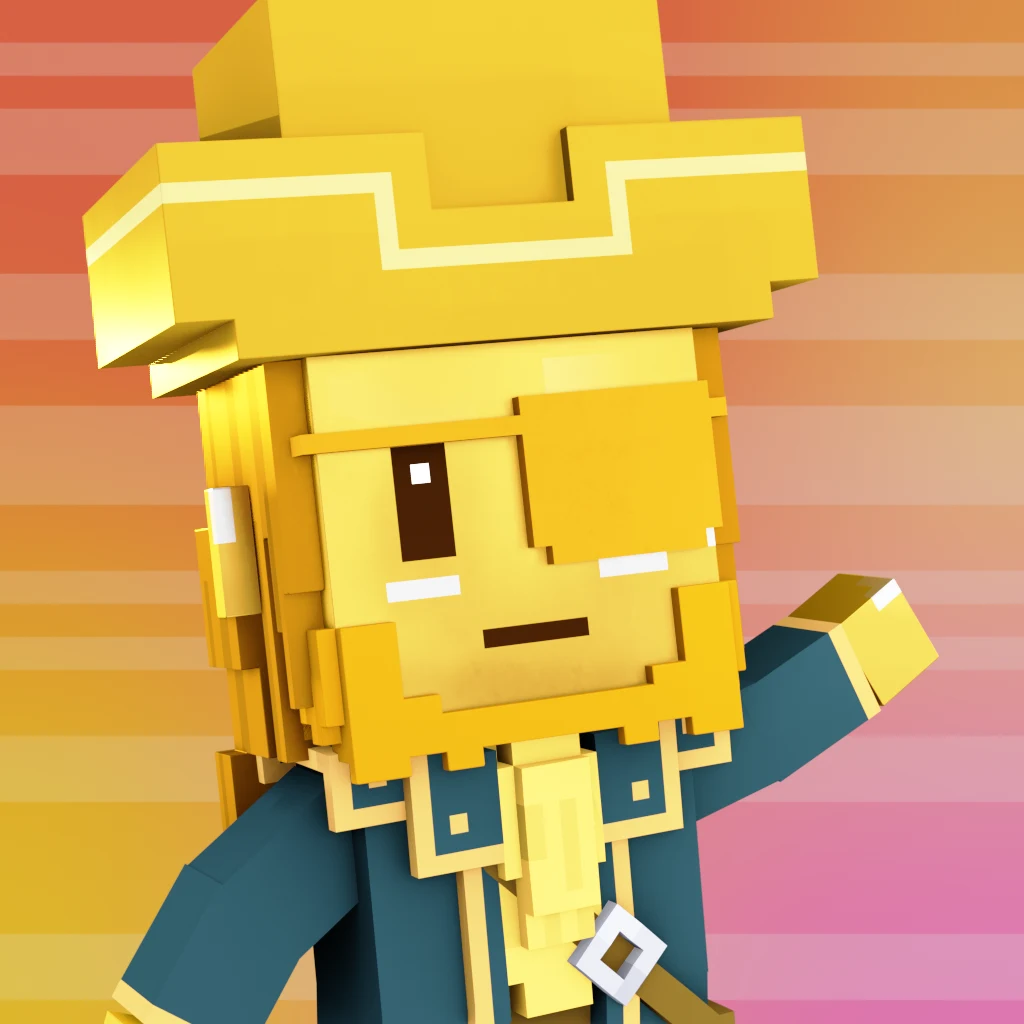 Pirate #4585 voxel render