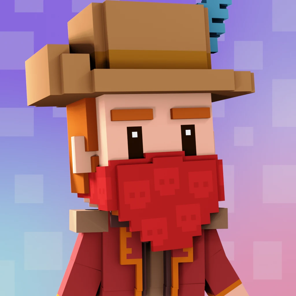 Pirate #4586 voxel render