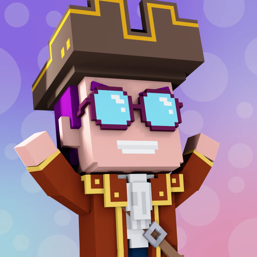 Pirate #4587 voxel render