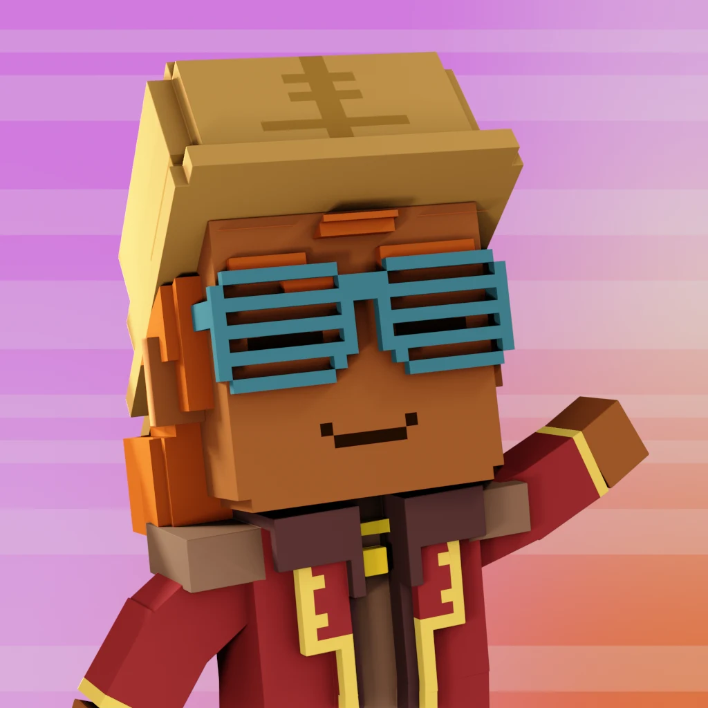 Pirate #4589 voxel render
