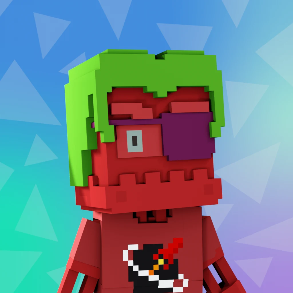 Pirate #459 voxel render