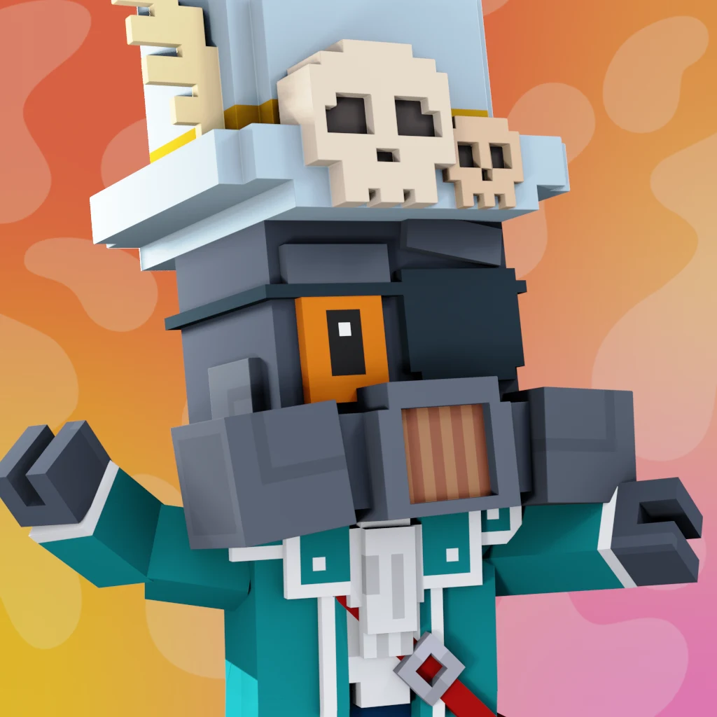 Pirate #4593 voxel render