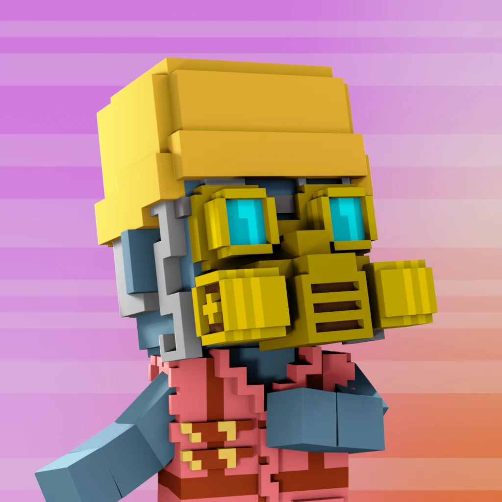 Pirate #4594 voxel render