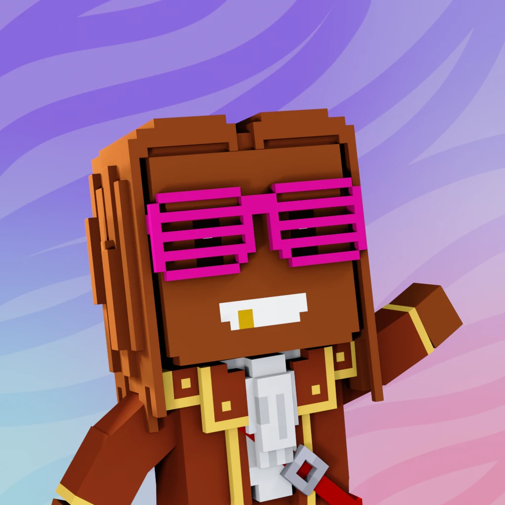 Pirate #4596 voxel render