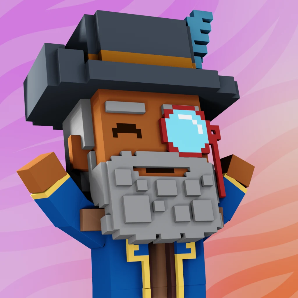 Pirate #4607 voxel render