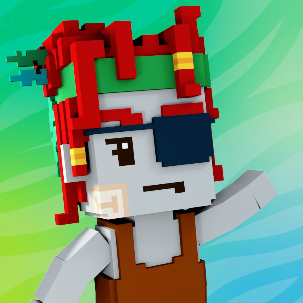 Pirate #4609 voxel render