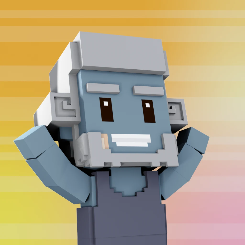 Pirate #4611 voxel render