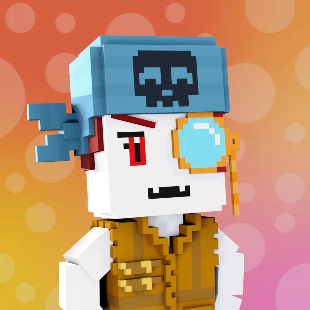 Pirate #4613 voxel render