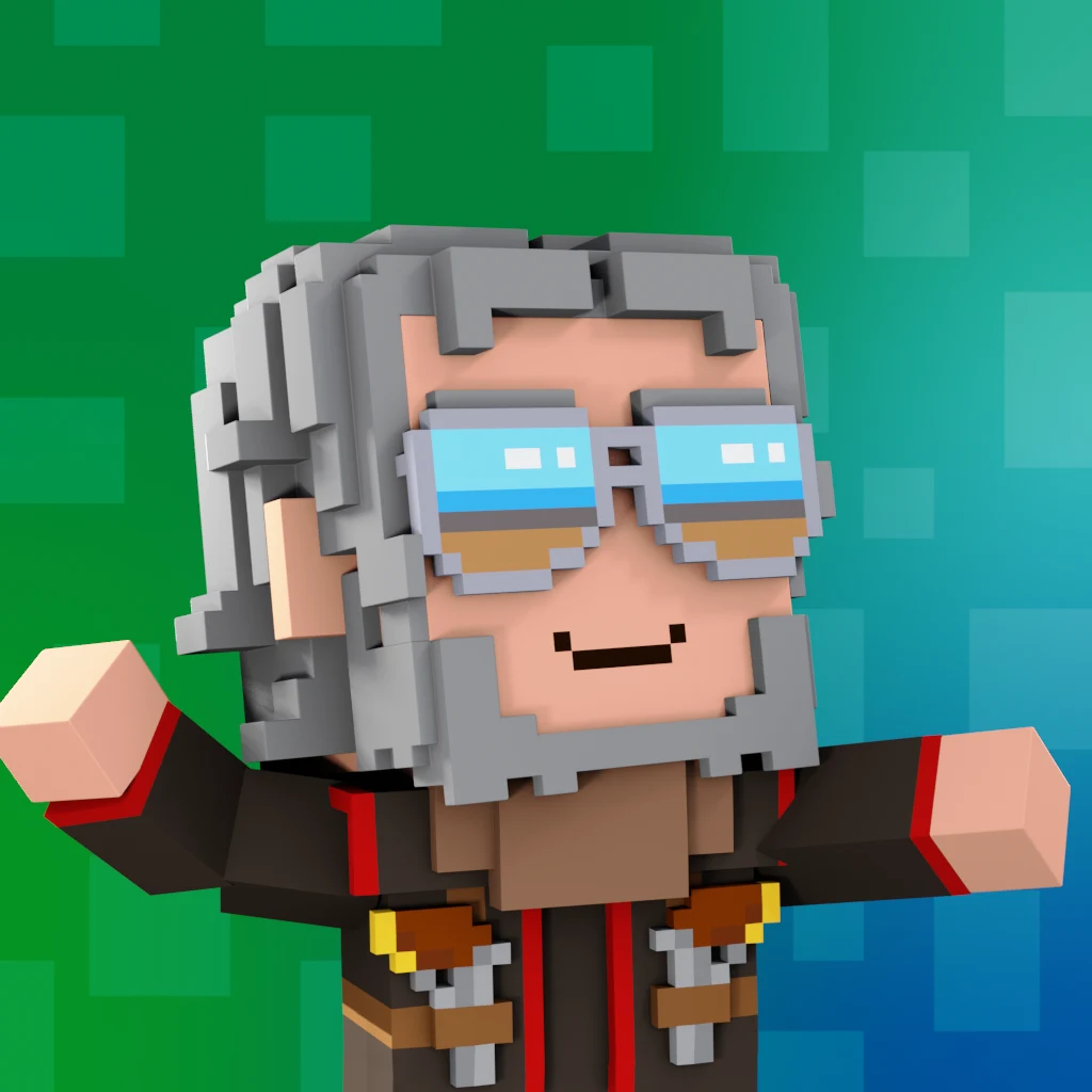 Pirate #4614 voxel render