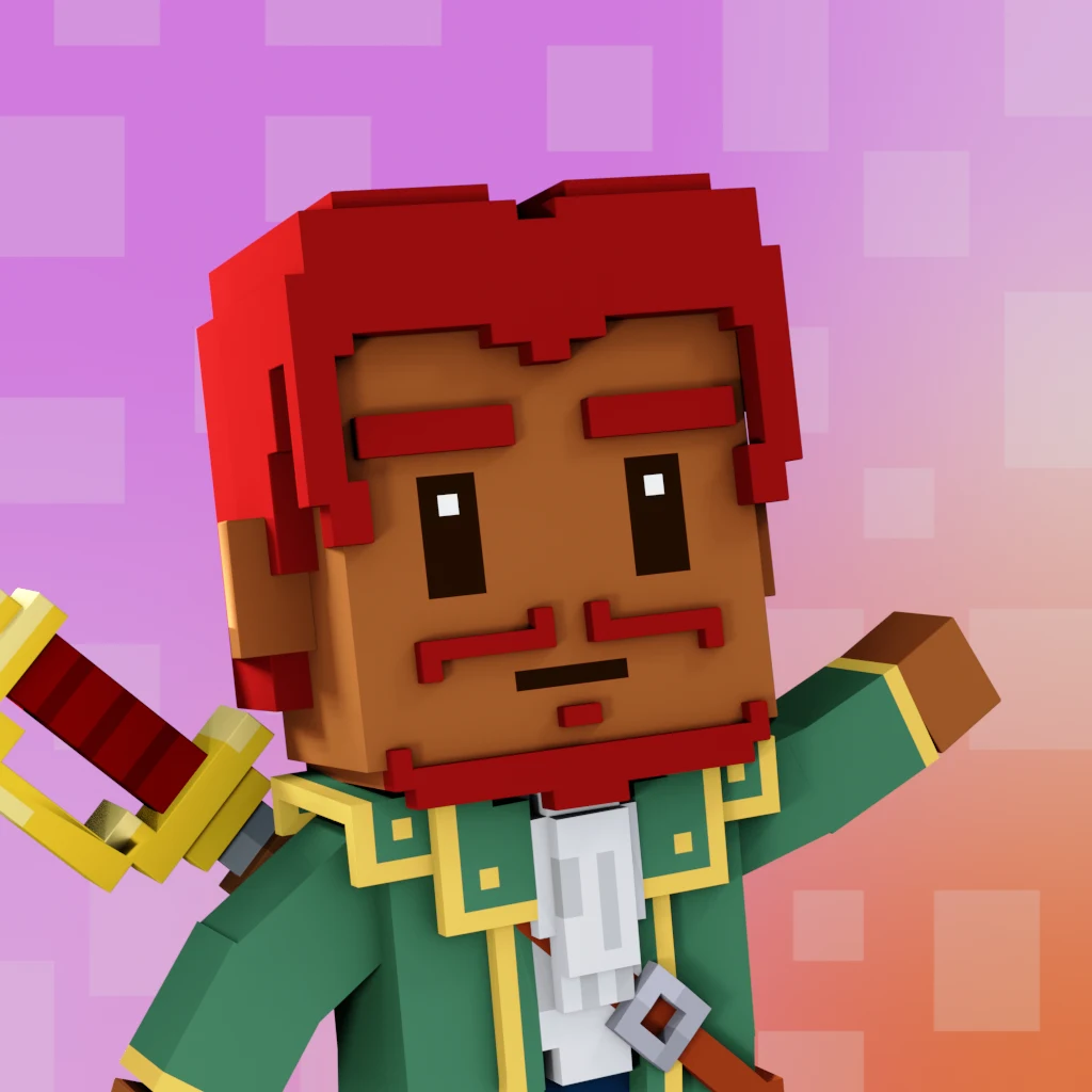 Pirate #4619 voxel render