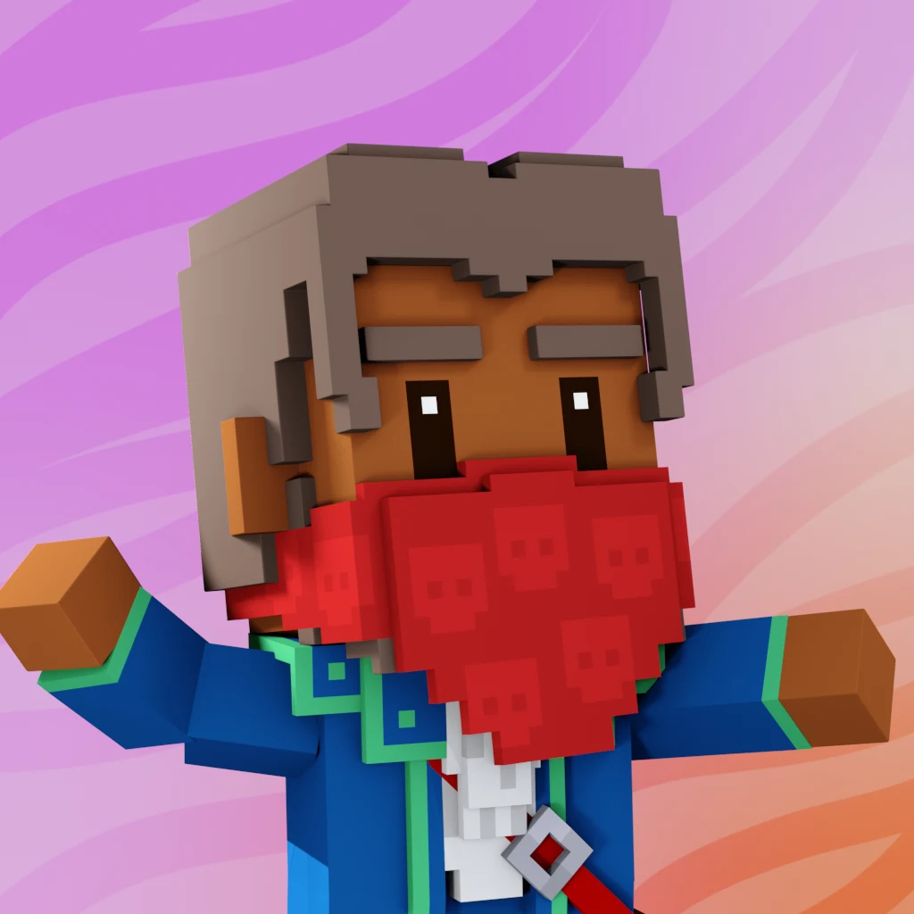 Pirate #4624 voxel render