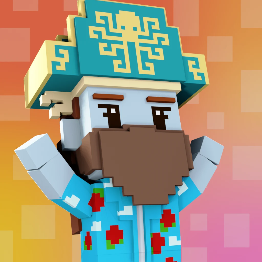 Pirate #4628 voxel render