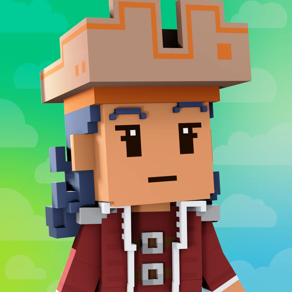 Pirate #4633 voxel render