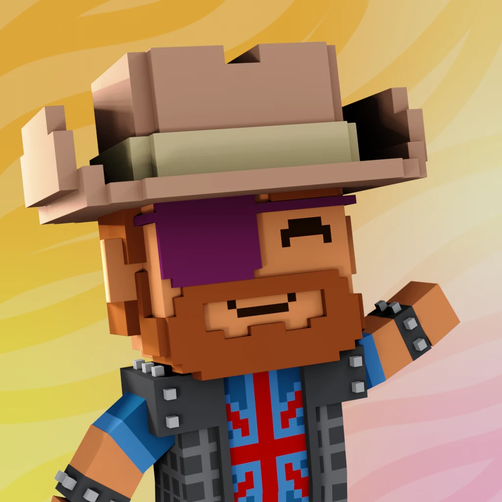 Pirate #464 voxel render
