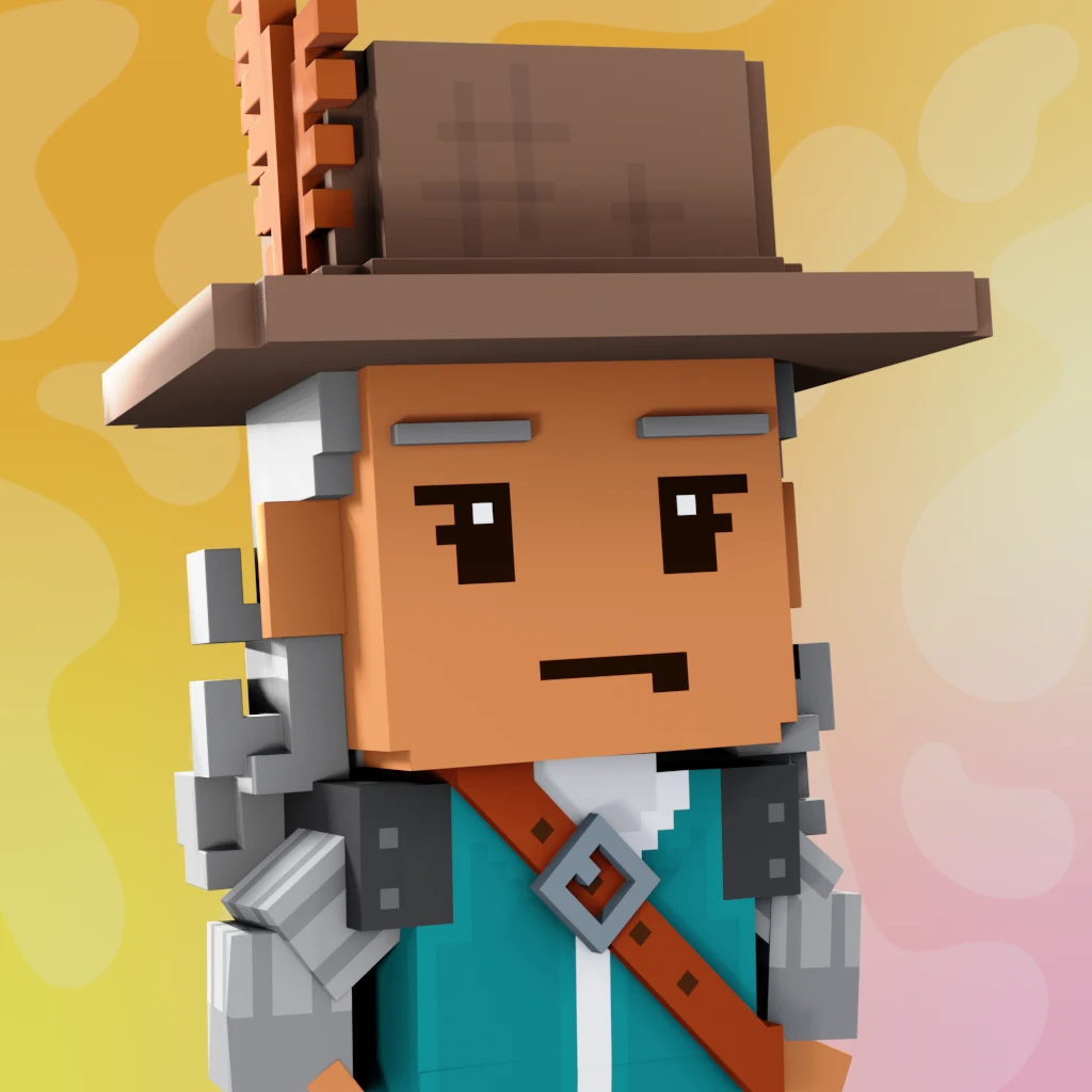 Pirate #4647 voxel render
