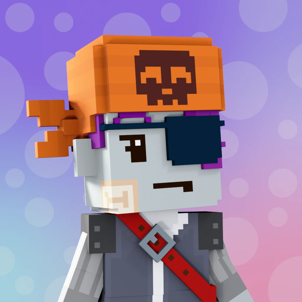 Pirate #4656 voxel render
