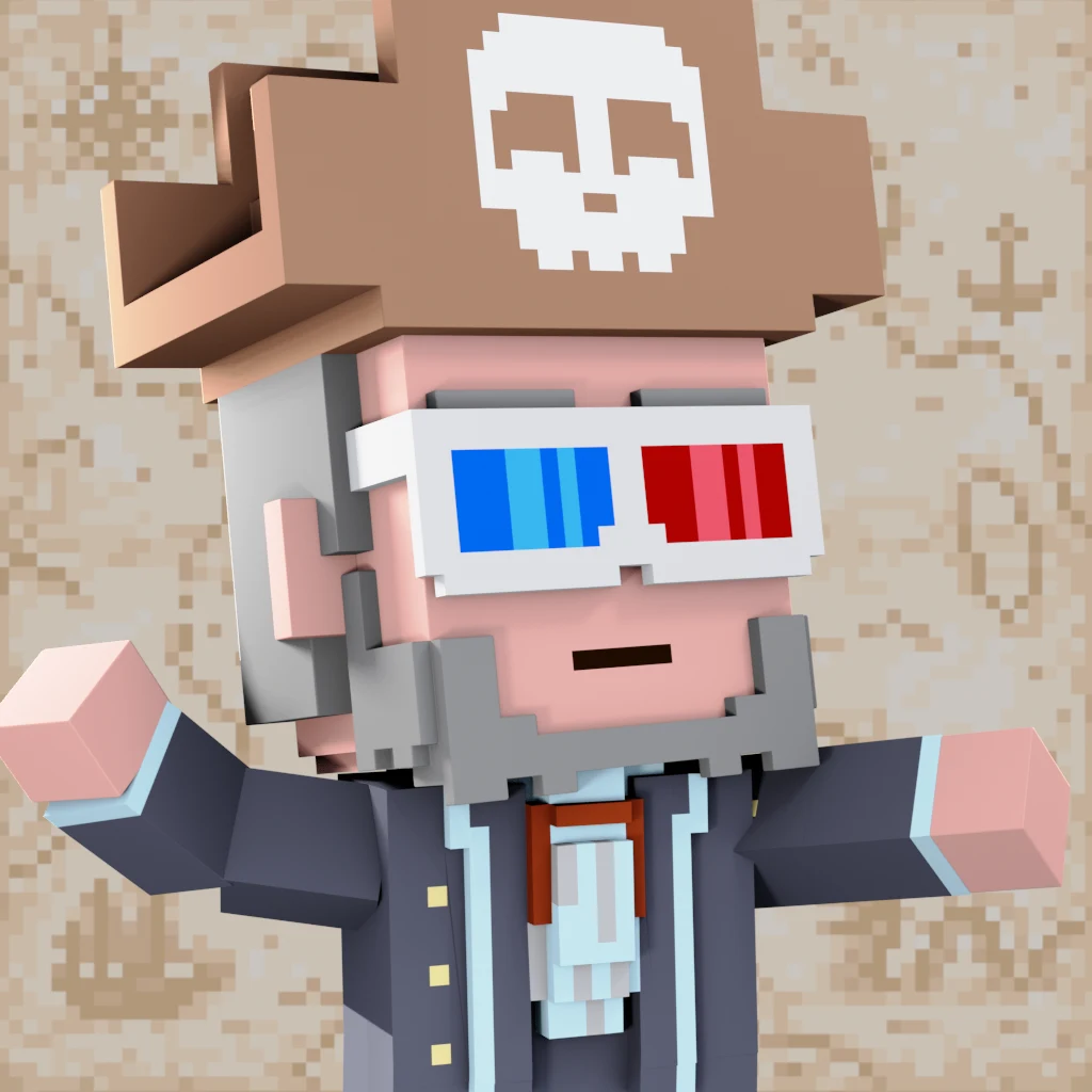 Pirate #4659 voxel render