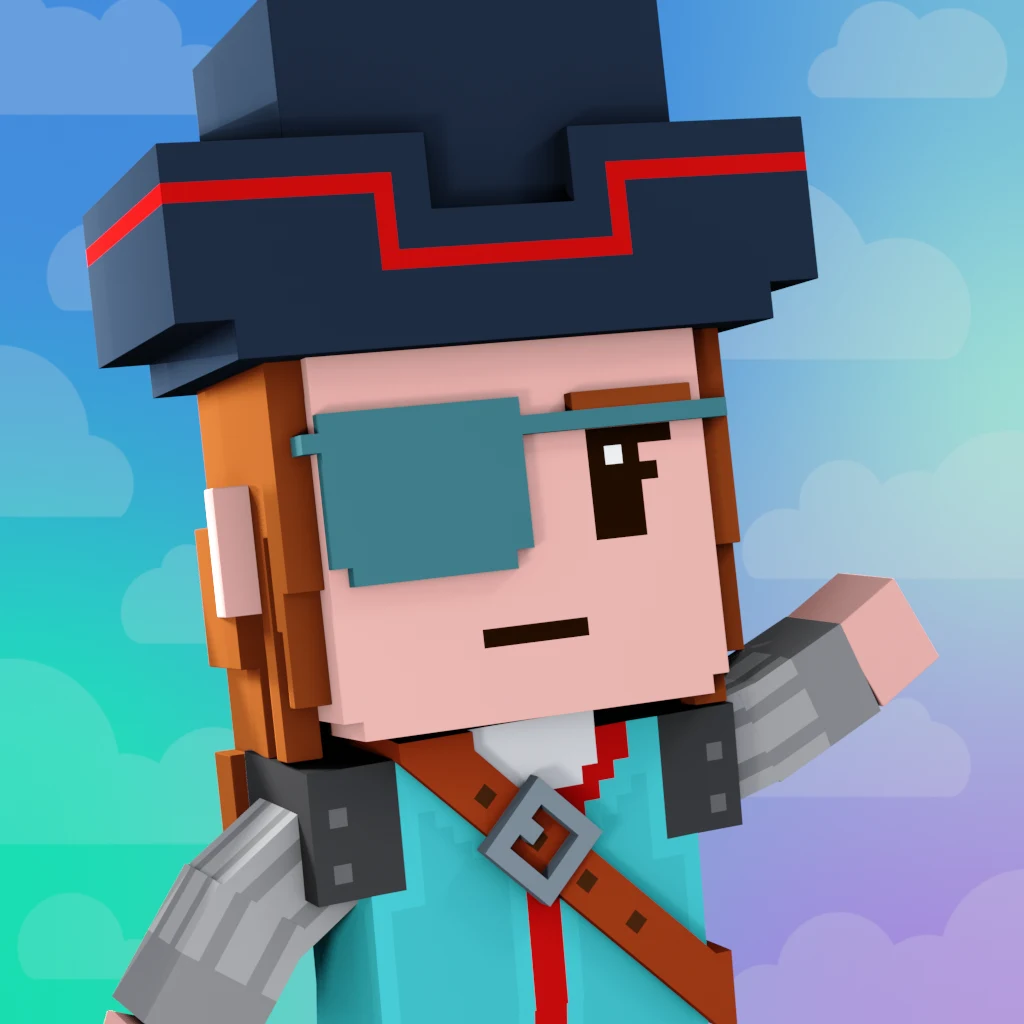 Pirate #466 voxel render
