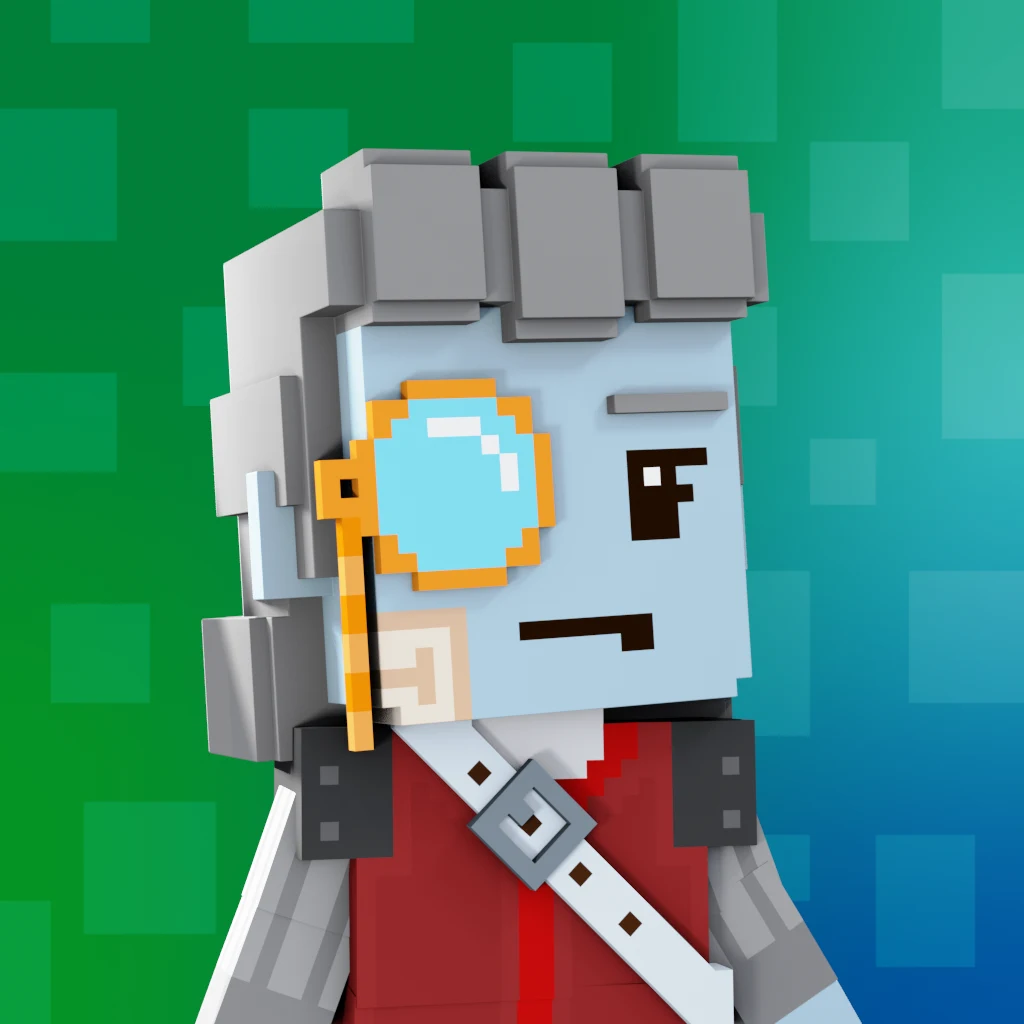 Pirate #4662 voxel render