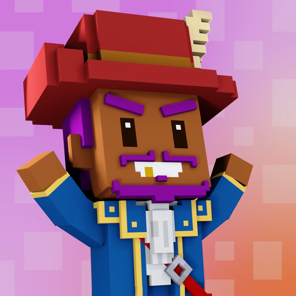 Pirate #467 voxel render