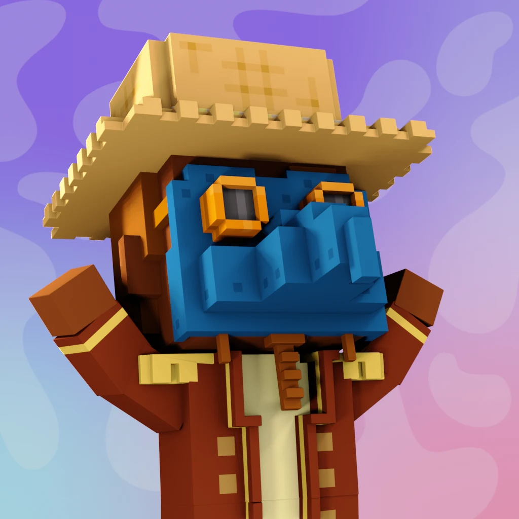 Pirate #4670 voxel render