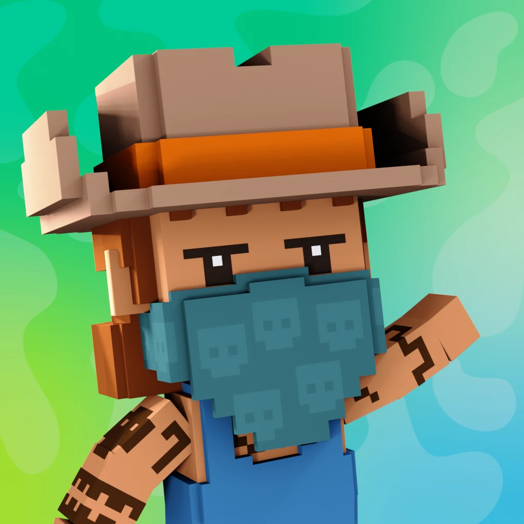 Pirate #4672 voxel render