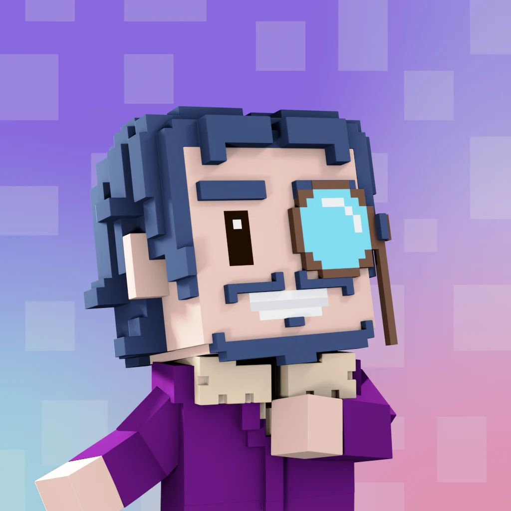 Pirate #468 voxel render