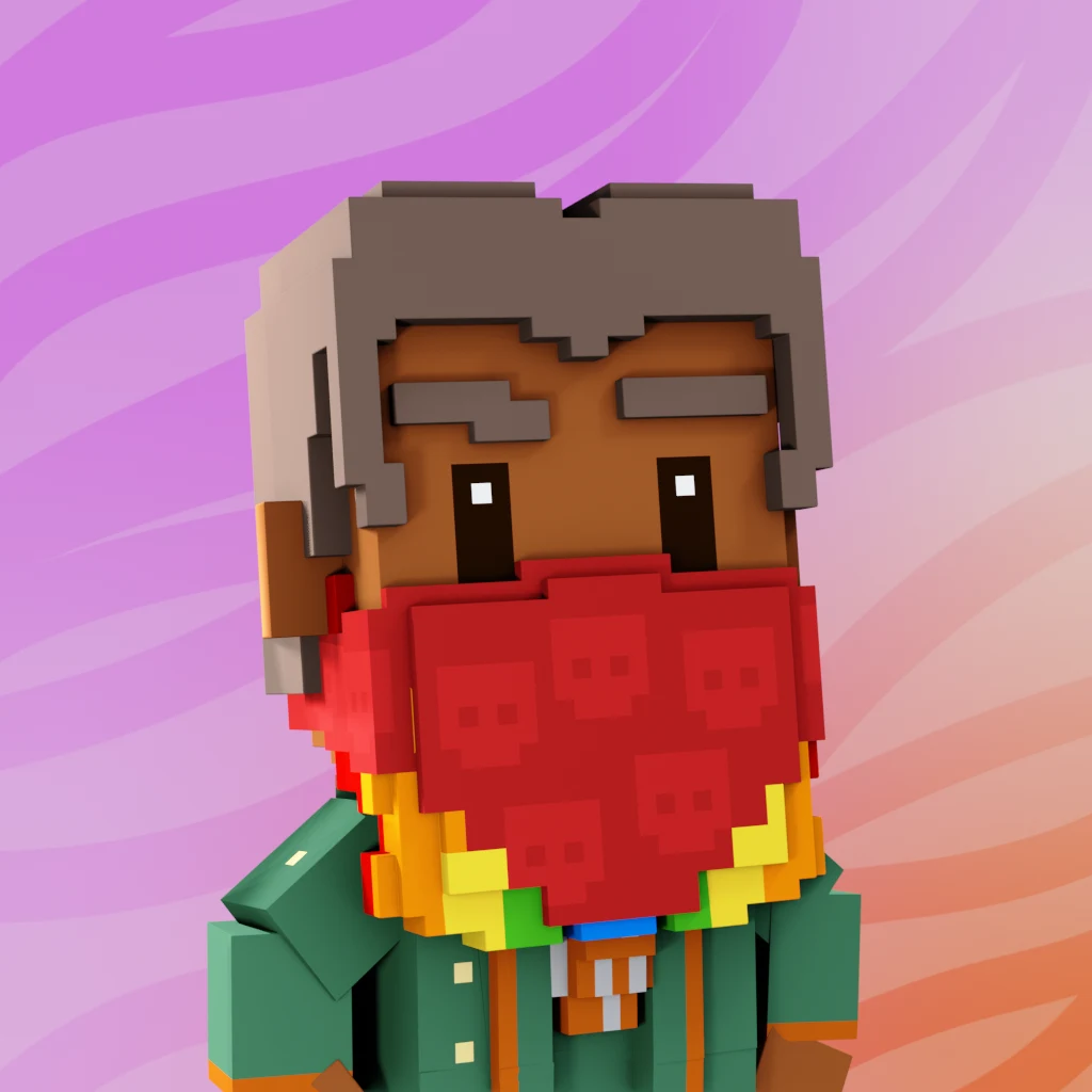 Pirate #4681 voxel render