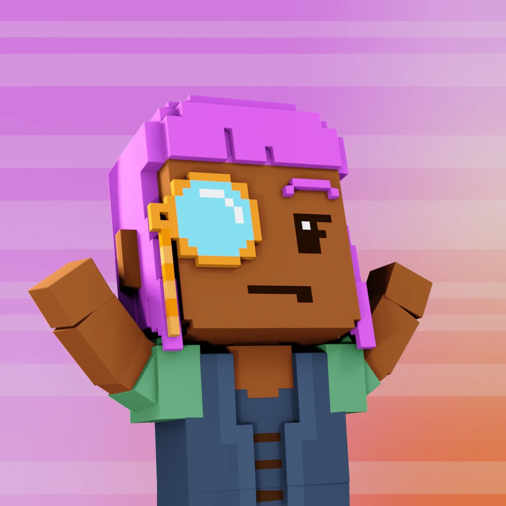 Pirate #4686 voxel render