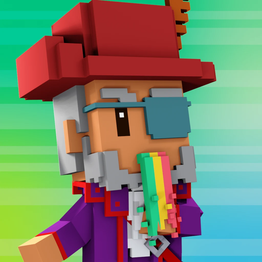 Pirate #4694 voxel render