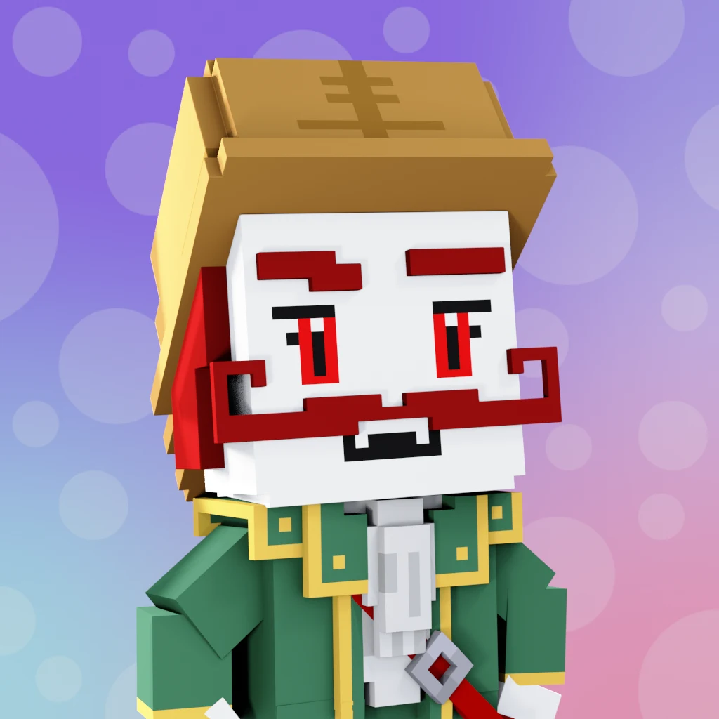 Pirate #4696 voxel render