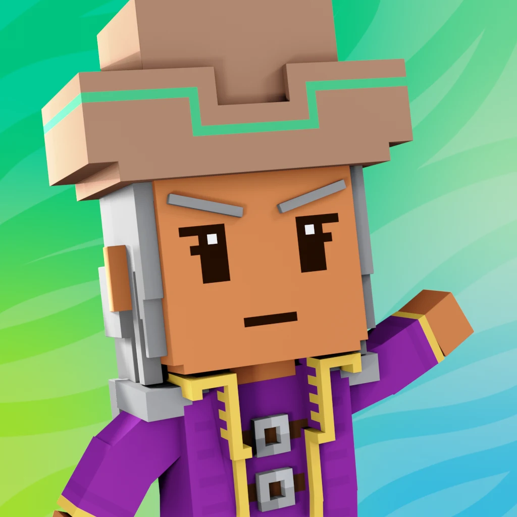 Pirate #4697 voxel render