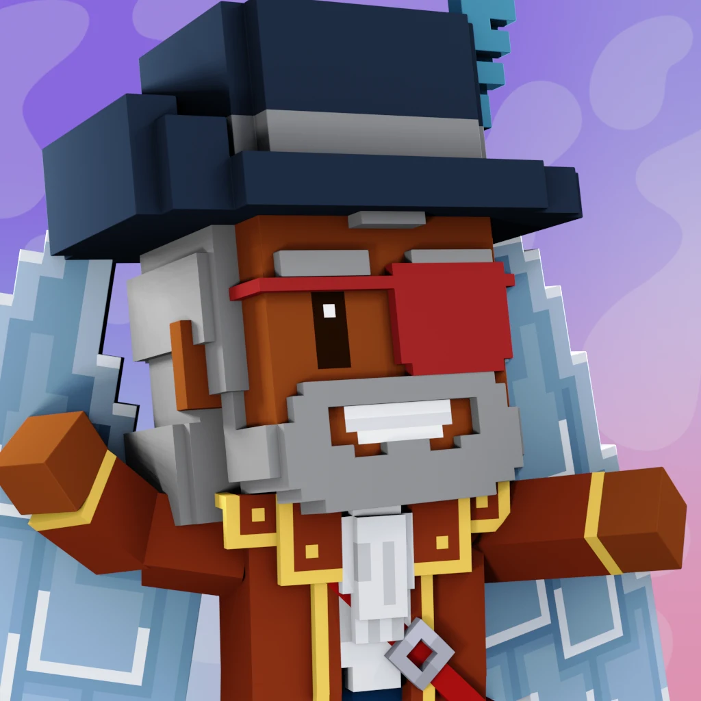 Pirate #470 voxel render