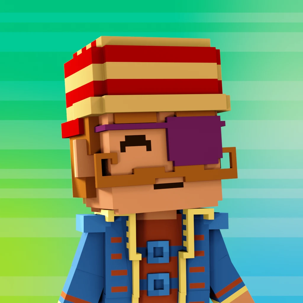 Pirate #4702 voxel render