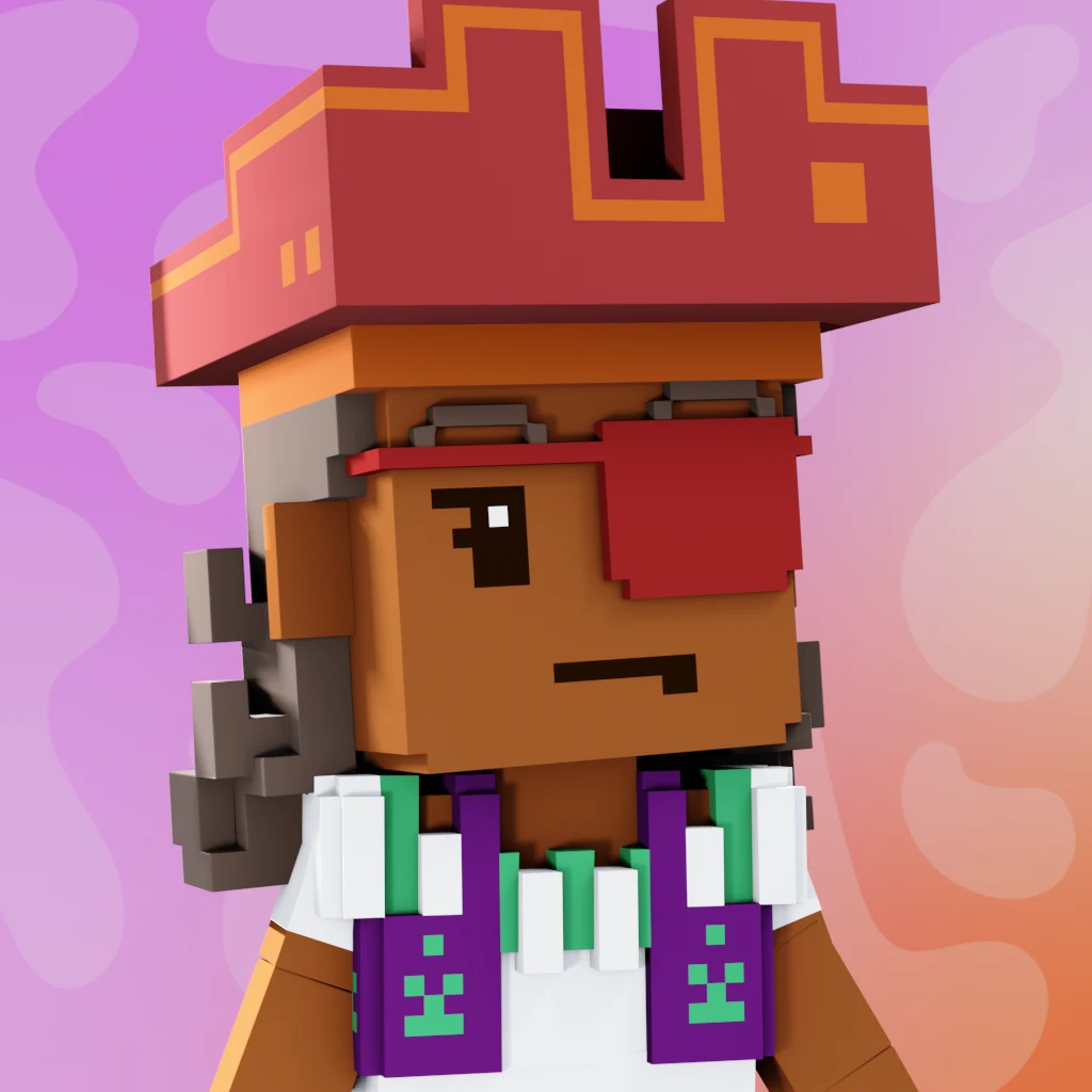 Pirate #4709 voxel render