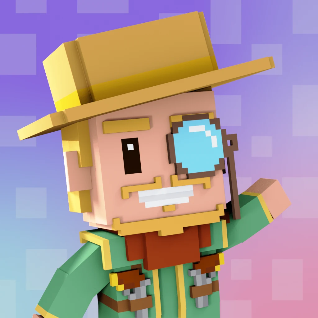 Pirate #4710 voxel render