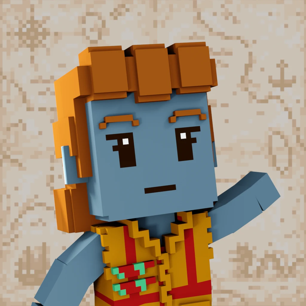 Pirate #4715 voxel render