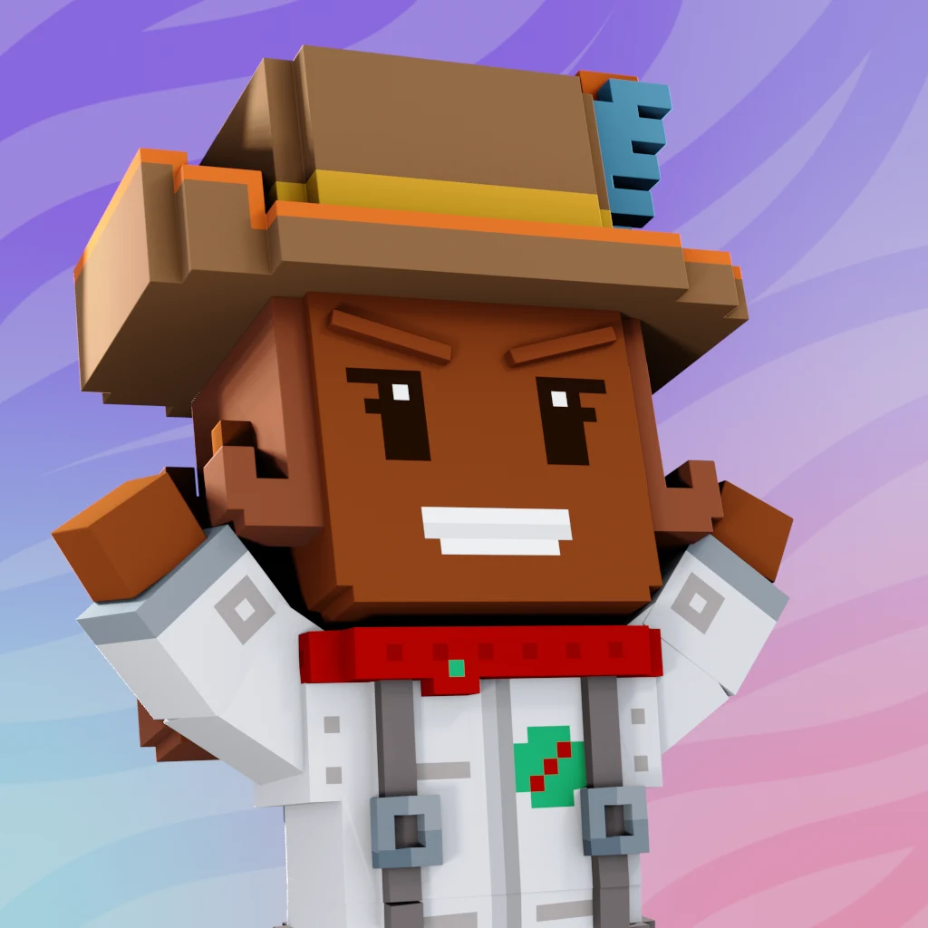 Pirate #4728 voxel render