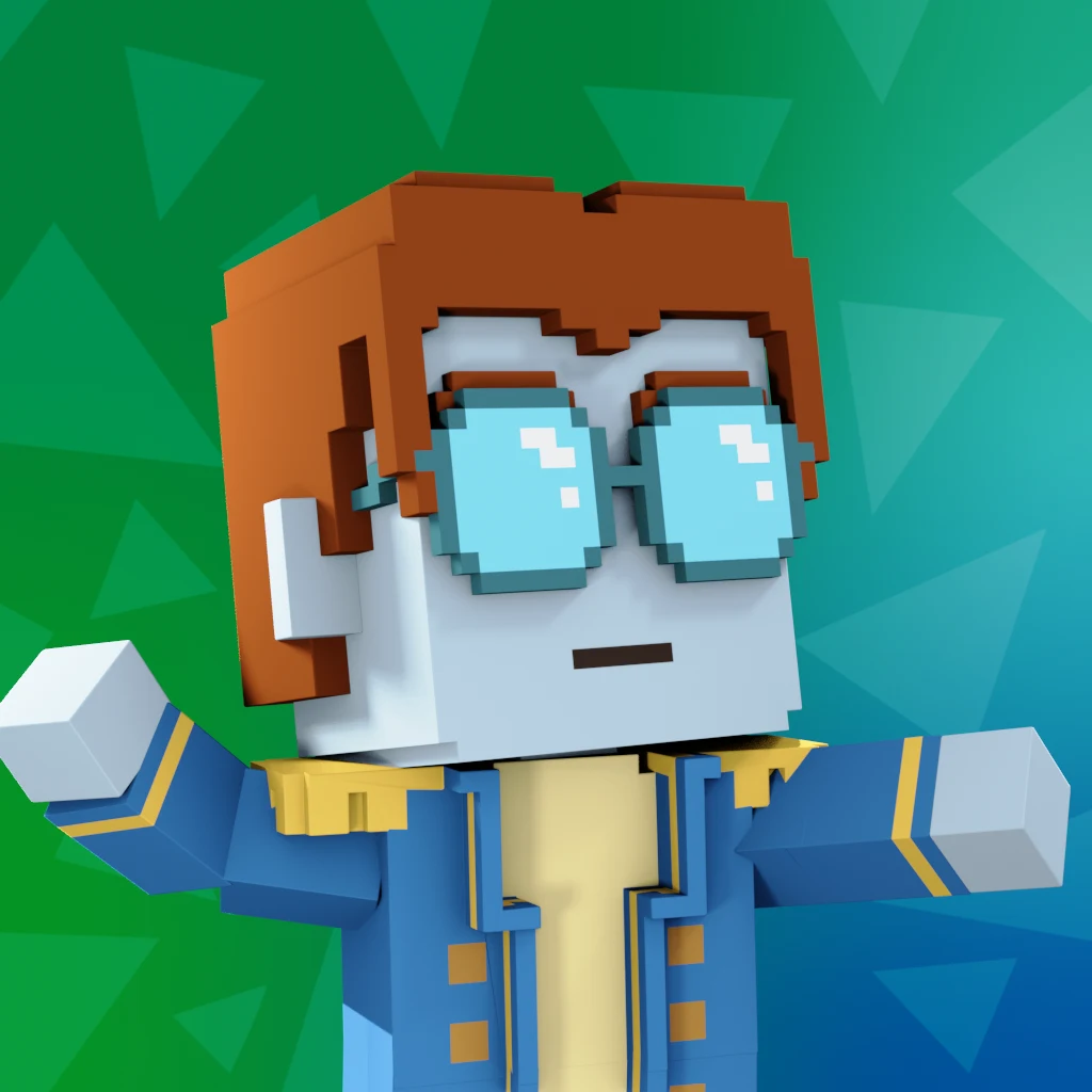 Pirate #4729 voxel render